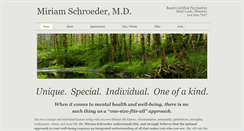 Desktop Screenshot of miriamschroedermd.com